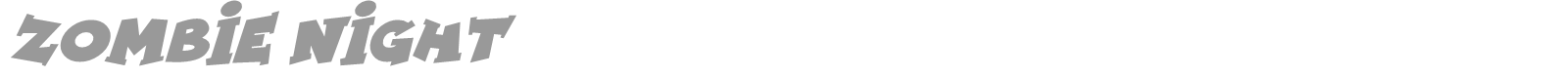 Zombie Night font preview